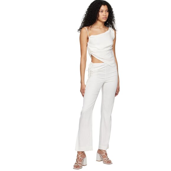 Christopher Esber White Draped Camisole Size 4 (XXS) - Picture 6 of 7